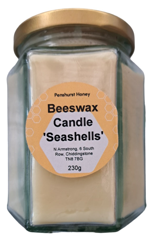 Beeswax Candles in Recycled Jars